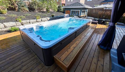 How much are swim spas. The myWorkout 4.5m swim spa, specifically designed for small backyards and decks, is an innovative solution to conserving space while still providing an invigorating workout experience at home. The classic configuration of the myWorkout 4.5m spa features four swim jets, powered by two hydrojet boost pumps, making it ideal for beginners or those ... 