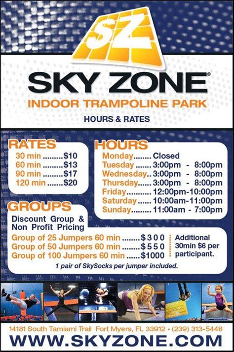 Sky Zone Las Vegas admission prices depend