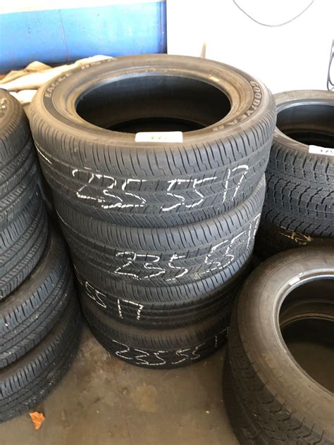 How much are used tires. If they are actually good tires 50% is where I'd start, or 50% of the most popular replacement tire in that size. IE. If OEM is michelin at $200/tire but bridgestone is only $150/tire I'd start at $75/tire. Wheels are a whole different matter, depends more on supply than anything. Just the tires. 
