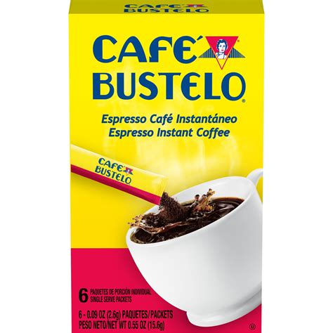 How much bustelo per cup. How much Instant Coffee per Cup of Water? The recommended ratio is usually 1 teaspoon of instant coffee per 8 ounces of water. However, if you need an extra jolt of caffeine or are using milk to dissolve your instant coffee, you might want to do 1 ½ to 2 teaspoons per cup of liquid. In the end, the coffee to liquid ratio is a personal preference. 