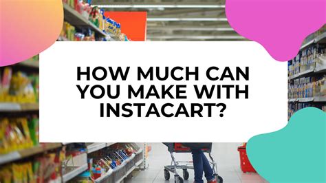 How much can you make doing instacart. Sarah Hlad, 20, told FOX Business how much she makes on an average day as an Instacart shopper. 