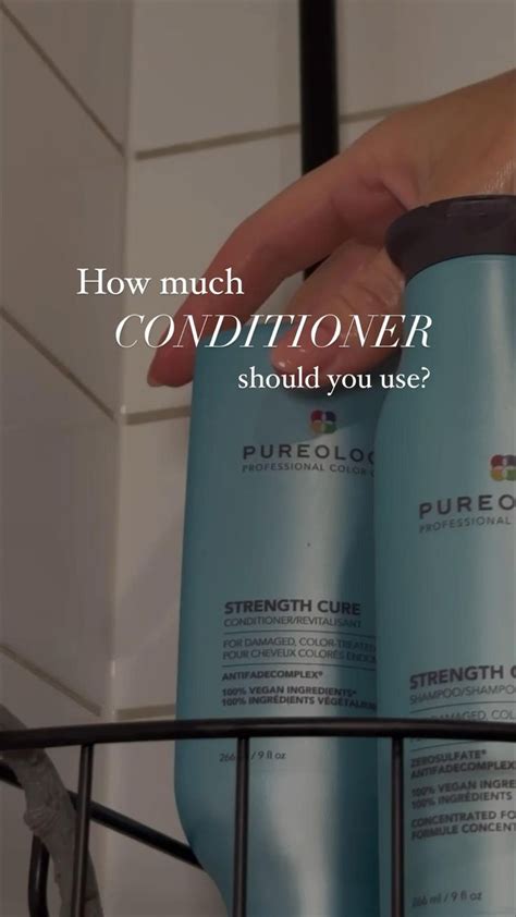 How much conditioner should you use