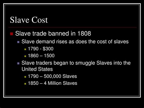 How much did slaves cost in the 1800s. The findings suggest that the cost of obtaining slave labor was much lower than the cost of obtaining non-slave laborers in this case, and that the difference was large enough to have had important consequences for the production involved, primarily of cotton. KEYWORDS: Slavery. free labor. comparison. labor costs. united states. nineteenth century 