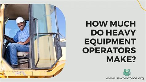 How much do heavy equipment operators make. 