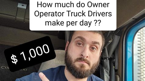 How much do owner operators make. May 8, 2021 · How Much Do Owner-Operators Earn Per Mile? Earnings for an owner-operator will differ depending on fees charged by third-party trucking companies. The type of load they are moving also impacts how much they earn. The average pay per mile is about $1.75. Most truck drivers drive between 2,000 to 3,000 miles each week. 