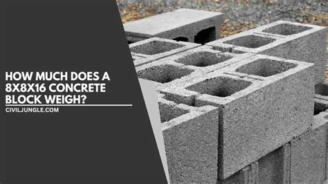 How much does a 8 inch concrete block weigh? – WisdomAnswer