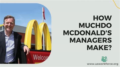 How much does a mcdonald's general manager make. Things To Know About How much does a mcdonald's general manager make. 