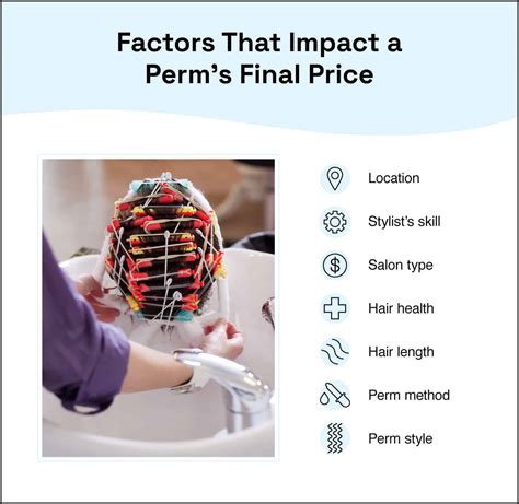 How much does a perm cost. So you’re thinking about getting a perm, and now the looming question is: What will the perm cost? Various factors contribute to the perm cost, from the Stylist’s expertise to the chemical solutions used. 