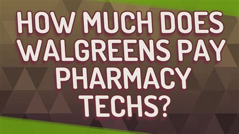 How much does a walgreens pharmacy tech make. Things To Know About How much does a walgreens pharmacy tech make. 