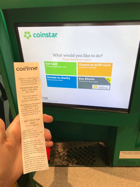 How Does the Coinstar Gift Card Exchange Work? You take your coins to a kiosk near you and select the card you want. Each eGift voucher works like a plastic gift card and has a unique code printed at the front. Whenever you need to buy something from a store you love or pay the bill at a restaurant, use your code to make the payment. .... 