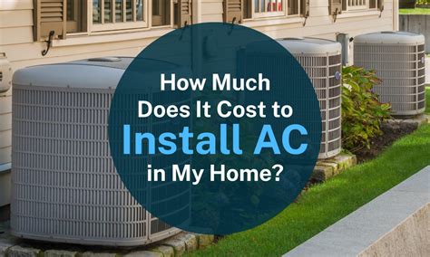 How much does it cost to install central air. When it comes to installing central air conditioning in your home, one of the most important factors to consider is the cost. The average cost to install central air can vary signi... 