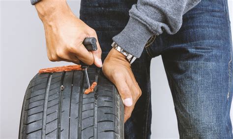 How much does it cost to plug a tire. Feb 19, 2024 · The average price to repair a tire in 2023 varied from an estimated $20 to $50, but there are special cases that can run $100 or more. Fortunately, vehicle owners have options. For those who ... 