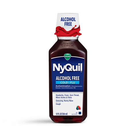 One capsule or 15 mL of liquid contains: 325 mg of acetaminophen. 15 mg of dextromethorphan. 6.25 mg of doxylamine. The typical adult dosage of NyQuil Cold & Flu is 2 capsules or 30 mL by mouth every 6 hours as needed. Don’t take more than 4 doses (8 capsules or 120 mL) in 24 hours.. 