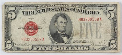 Every five dollar bill from 1914 should have a blue seal and a portrait of Ben Harrison. The collector value of any bill is based on its serial number, condition, and bank of issue. In 1914 five dollars was the same as $90.58 today. Most people couldn’t afford to keep five dollars in 1914 as a curiosity item.. 
