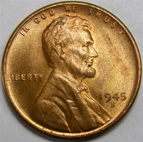 How much is a 1945 wheat penny. Type. Copper Coin. Face Value. $0.01 USD. Mintage. 1,489,115,000. 1946 was the last year that Lincoln Wheat Penny coins were made from a metallic composition deriving from expired ammunition shell casings used during World War II. These so-called "shell case pennies," which are 95 percent copper, 5 percent zinc differ from the usual 95 ... 
