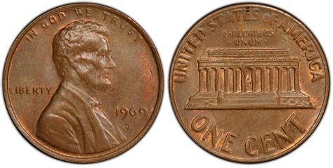 Oct 2, 2023 · The melt and minimum value of a 1 cent 1969 is $0.
