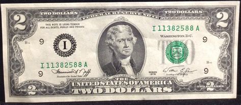 Given that these 1976 series $2 bills don't 