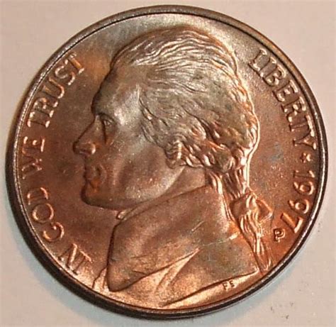 Metal Composition: 75% Copper - 25% Nickel ... USA Coin Book Estimated Value of 1987-P Jefferson Nickel is Worth $0.28 to $3.13 or more in Uncirculated (MS+) Mint ... . 