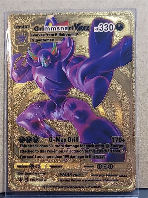 How much is a grimmsnarl vmax worth. Grimmsnarl V prices (Pokemon Japanese Grimmsnarl VMAX Starter Set) are updated daily for each source listed above. The prices shown are the lowest prices available for Grimmsnarl V the last time we updated. Historic sales data are completed sales with a buyer and a seller agreeing on a price. We do not factor unsold items into our prices. 