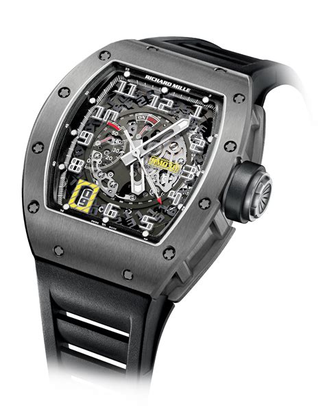 How much is a richard mille. The case is crafted from Richard Mille’s exclusive high-performance polyamide material, known as “TitaCarb,” which is reinforced with 38.5 percent carbon fiber content to make it extra ... 
