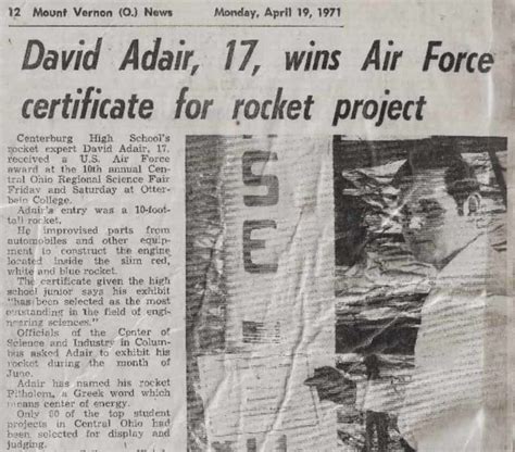 David Adair at Area 51: Directed by Chris Toussaint. With David Adair. Space technology transfer consultant and former rocket whiz kid David Adair speaks out for the first time on camera in this 1997 interview about his remarkable encounters with an off-world engine, DOD agents, and Air Force General Curtis LeMay in 1971 at Groom Lake, Nevada.. 