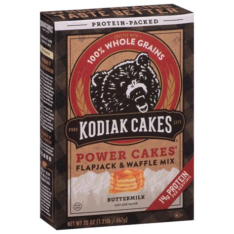 How much is kodiak cakes worth. 108. $23.90. $23.90. Kodiak Cakes Protein Pancake Flapjack Power Cup Variety - Buttermilk and Maple, Chocolate Chip and Maple, and S'mores Pancake Cups (Pack of 12) 4.6 out of 5 stars. 9,369. $51.98. $51.98. Kodiak Cakes Power Cakes All Natural Non GMO Protein Pancake/Flapjack/Waffle Mix, Buttermilk, 20 Ounce. 