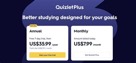 How much is quizlet plus. In this article, we will explore how much Quizlet Plus costs for students and delve into its features and benefits. Quizlet Plus Subscription Plans. Quizlet Plus offers two subscription plans for students: monthly and annual. The monthly plan costs $7.99 per month, while the annual plan is priced at $47.88 per year, which translates to $3.99 ... 