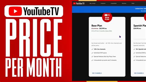 How much is youtube tv a month. YouTube TV is a great way to watch your favorite shows and movies without having to pay for a traditional cable package. With so many different packages available, it can be hard t... 