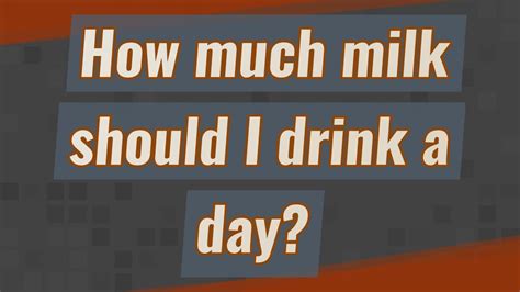 How much milk should I drink in a day? - Quora