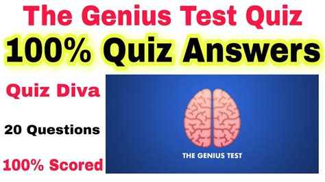 How much of a genius are you quiz answers quizdiva. .  ...