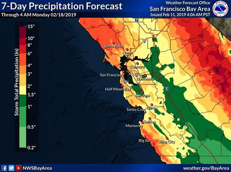How much rain bay area. By the end of this weekend, predicted rain totals around the Bay Area could reach six inches in some areas, according to KRON4 meteorologist John Shrable. Santa Rosa: 3.93″ Novato: 3.06″... 