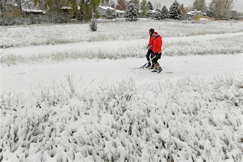 How much snow could Denver get in October?