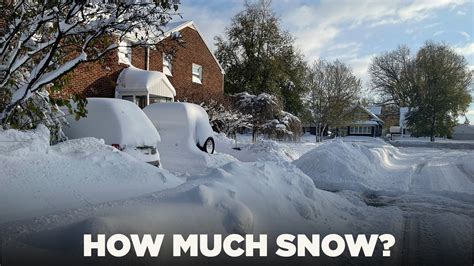 How much snow fell on Tuesday where you live?