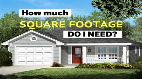 How much square feet should a family of 3 have?