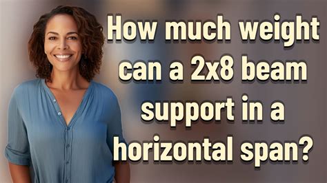 How much weight can a 8x8 support horizontally.  Understanding this information can ai...