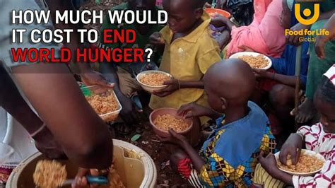 How much would it cost to end world hunger. In 2012, the number was $175.3 billion. That is how many dollars it would take to bring every person in the United States up to the poverty line. In 2012, that number was just 1.08 percent of the nation's gross domestic product (GDP), which is to say the overall size of the economy. To be sure, you probably don't want to run a program that ... 