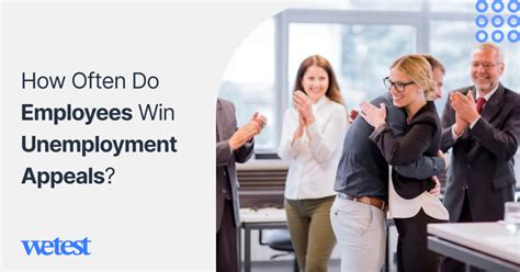 How often do employees win unemployment appeals. Nov 24, 2023 · Hiring unemployment. Find out the likelihood of winning an unemployment appeal as an employee. Our guide covers the factors that can affect your chances of success. 