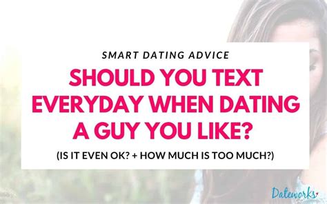 How often should a guy text you