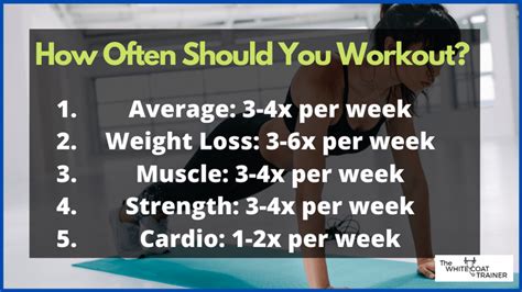 How often should you exercise a week