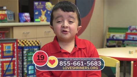 How old is alec in shriners commercial. Shriners Children’s™ is a registered name under which Shriners Hospitals for Children conducts activities. We are a 501(c)(3) tax-exempt organization (EIN 36-2193608) and your donation is tax-deductible within the guidelines of U.S. law 