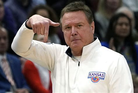 Bill Self biography. Bill Self is an American college men's basketball coach at the University of Kansas, where he led the Jayhawks to the 2008 NCAA national championship. Through seven seasons at Kansas, Bill Self is 202-43 (.824 percent). Overall, Self has coached 17 seasons with a 409-148 (.734 percent) record. . 