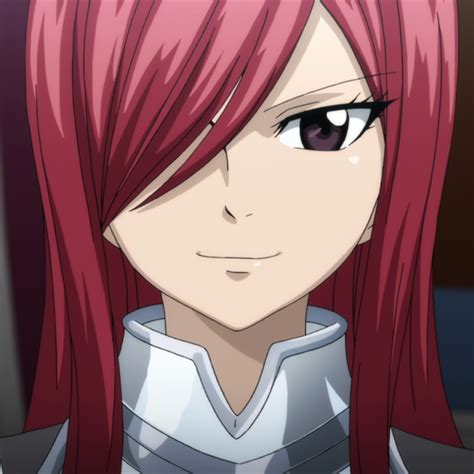 Erza Scarlet (エルザ・スカーレット Eruza Sukāretto) is an S-Class Mage of the Fairy Tail Guild,[4] wherein she is a member of Team Natsu. She also served as the guild's 7th Guild Master during Makarov's absence in X792.[5] Erza is a young woman with long, scarlet hair and brown eyes. She lost her right eye as a child[6] and now has an artificial one which was created by Porlyusica ....