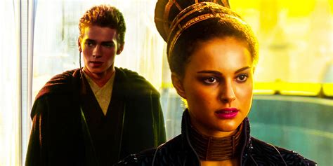 Neither Padmé’s or Anakin’s ages are mentioned in the movies. Another factor is to some Padmé doesn’t look like she’s aged by the time of AOTC, Padmé is 24 and Natalie was 19, compared to Anakin who is 19 and Hayden was 19 as well.. 