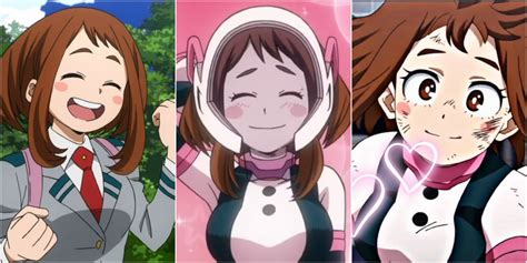 My Hero Academia's Ochako Was Originally a Totally Different Heroine. By Ben Sockol. Published Mar 21, 2022. Ochako Uraraka, one of the main characters in My Hero Academia, was originally going to be completely different in both powers and appearance. Ochako Uraraka, one of the most popular students in My Hero Academia and a main love interest .... 