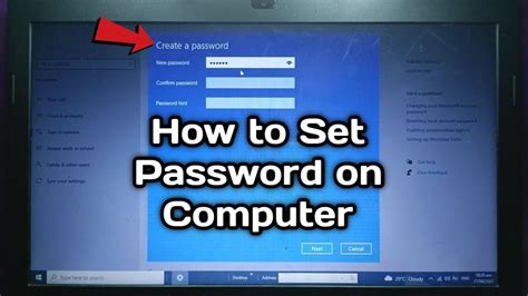 How set password in computer