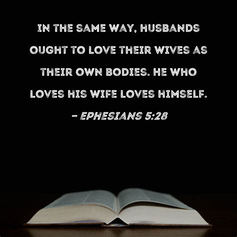 How should a husband be