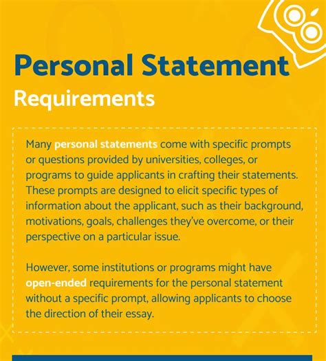 How should a personal statement look