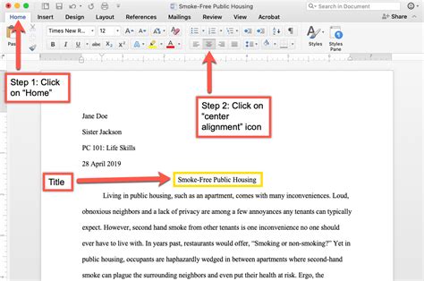 How should a title be written