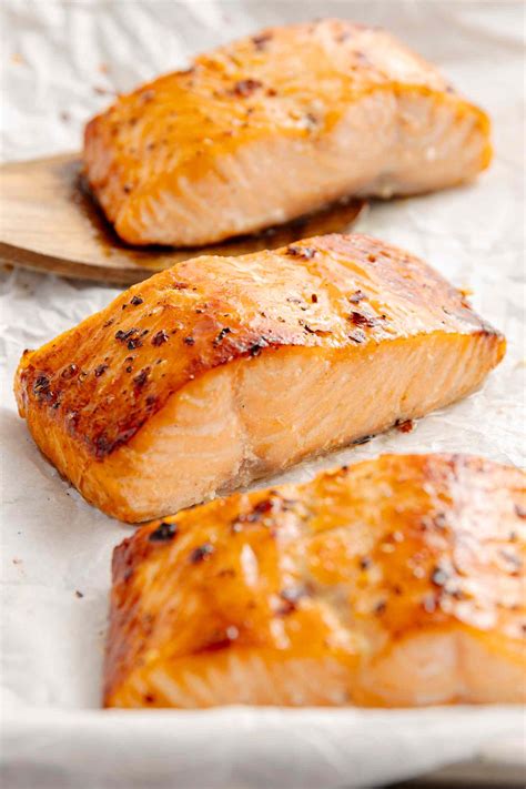 How should cooked salmon look