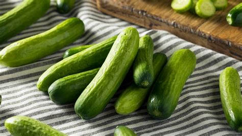 How should cucumbers be stored